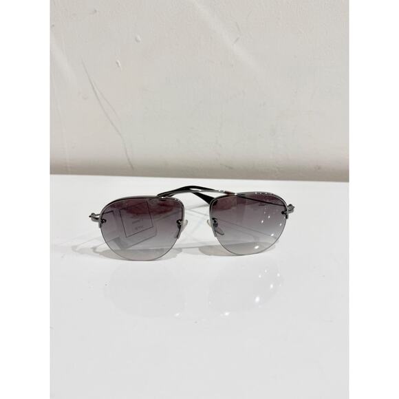Prada SPR58O Polycarbonate Aviator Sunglasses Gray Men's - Picture 1 of 4